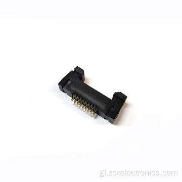 Conector de cabeceira de expulsor de 180 ° 1,27 mm